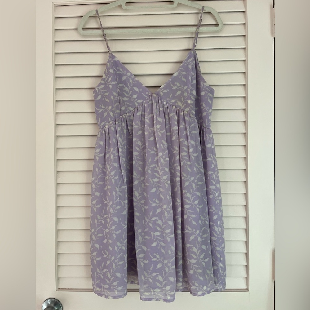 Forever 21 Lavender Floral Mini Dress